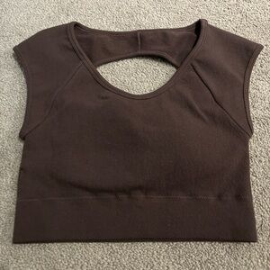 Brown Sleeveless Women's Top